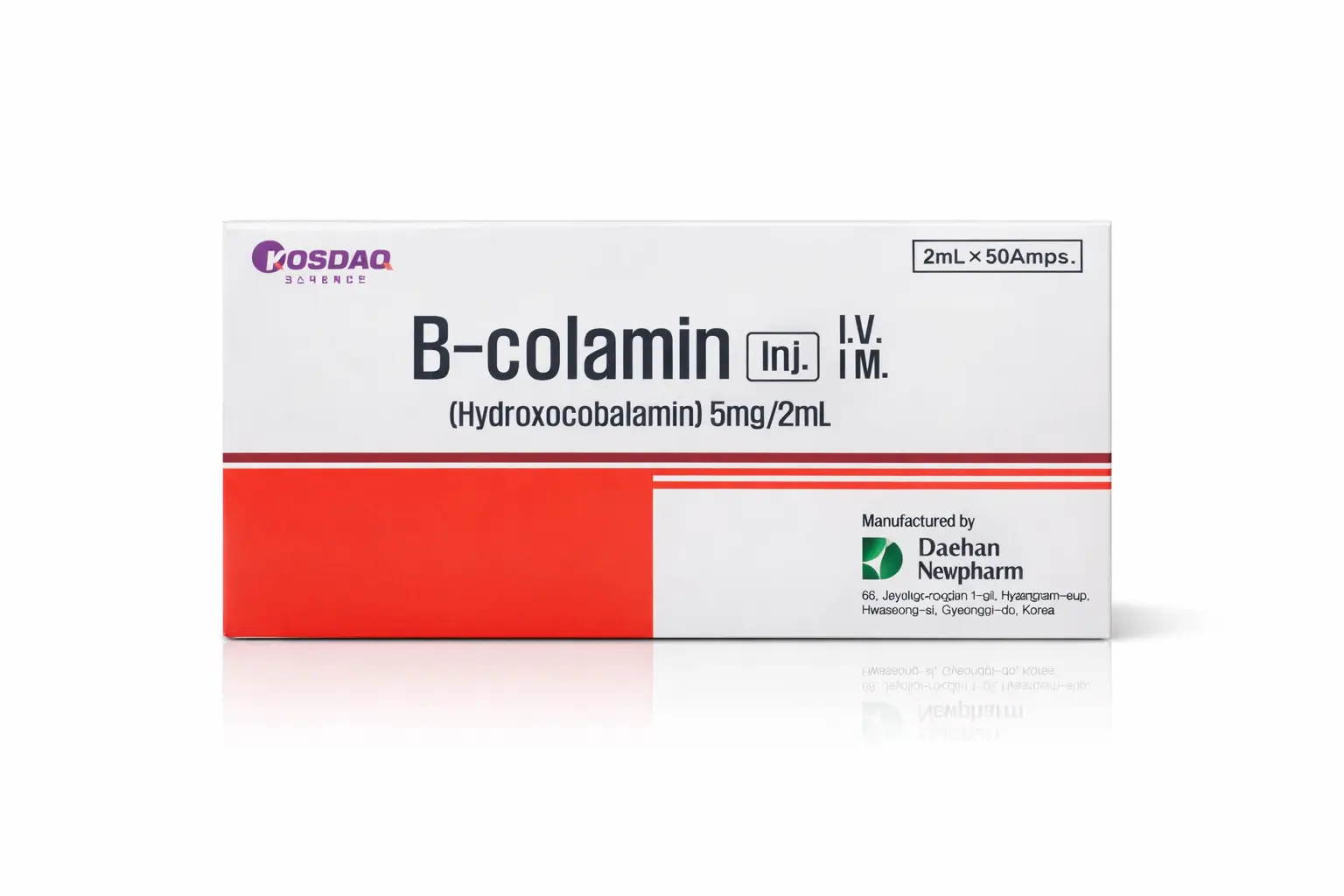 B-colamin Vitamin B12 buy online B-colamin Vitamin B12, 2ml*50 vials - Image 1