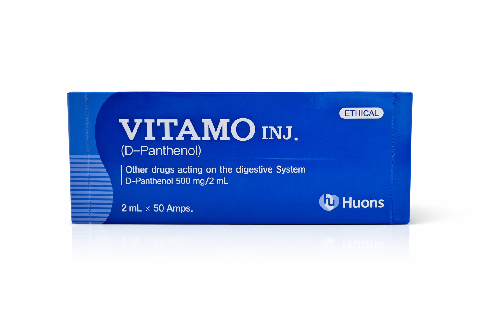 VITAMO INJ. (D‑Panthenol) buy online Vitamo Inj. (Vitamin B5) D-Panthenol 2ml x 50amp - Image 1