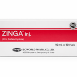 Zinga 10 mg for injection (zinc sulfate hydrate) — 10 ml in 10 vials