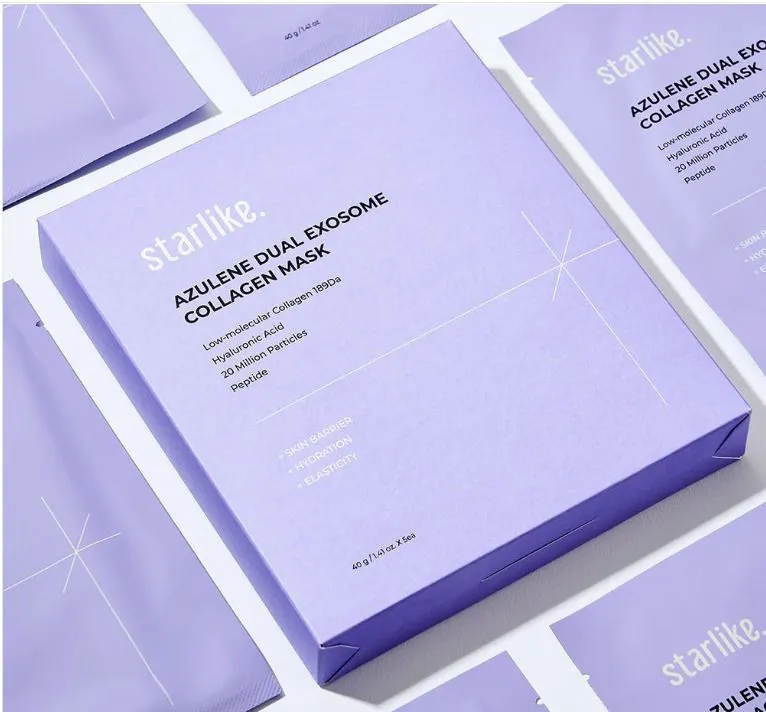 маски с экзосомами web Starlike Azulene Dual Exosome Collagen Mask (5 pcs/box) - Image 1